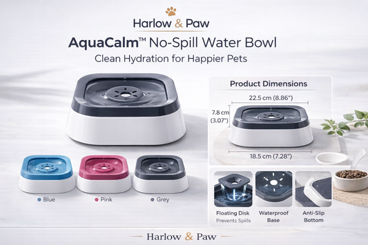 Harlow & Paw AquaCalm™ No-Spill Water Bowl