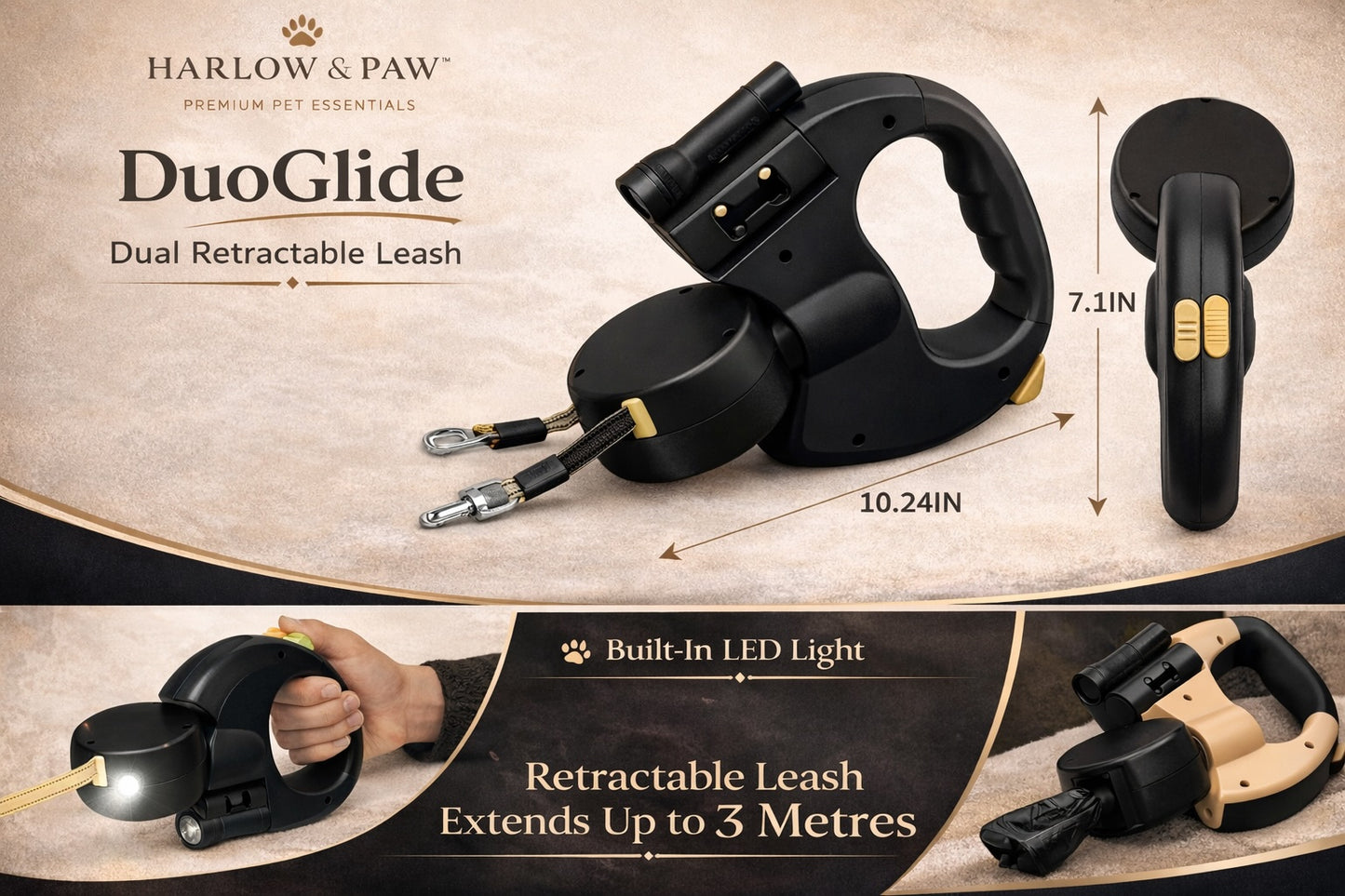 Harlow & Paw™ DuoGlide Leash