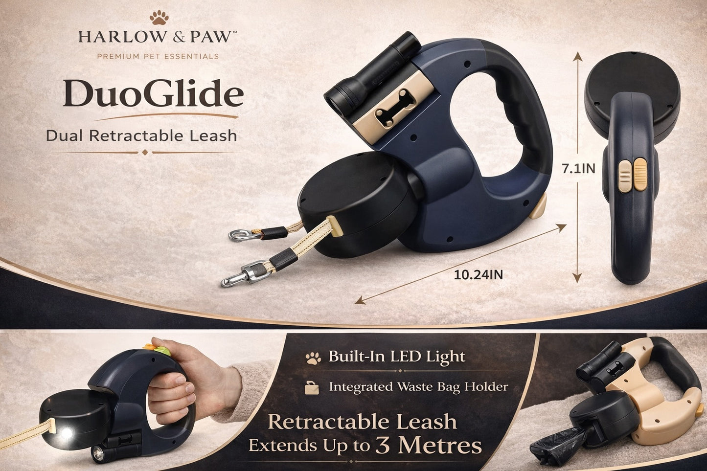 Harlow & Paw™ DuoGlide Leash