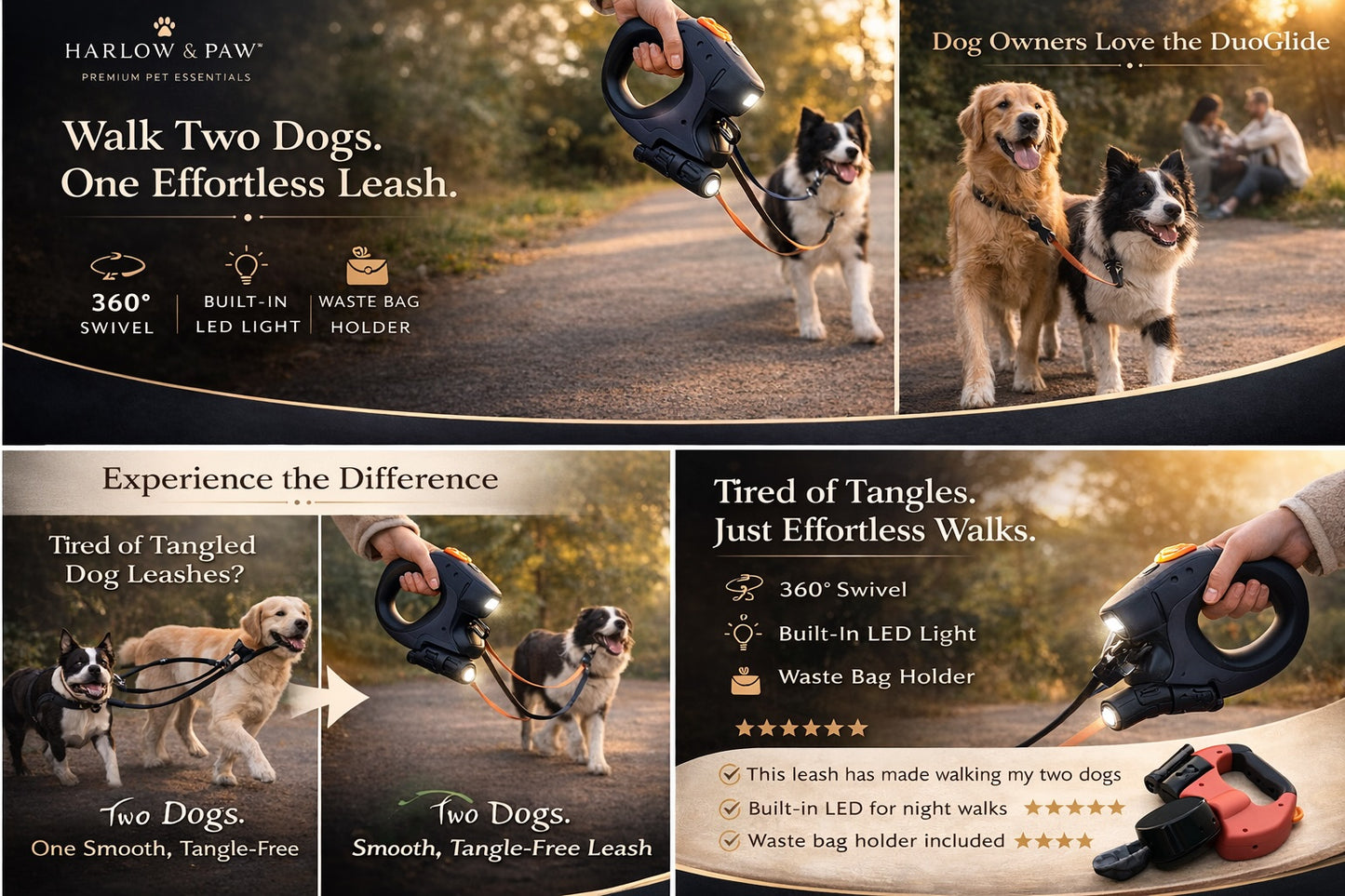 Harlow & Paw™ DuoGlide Leash