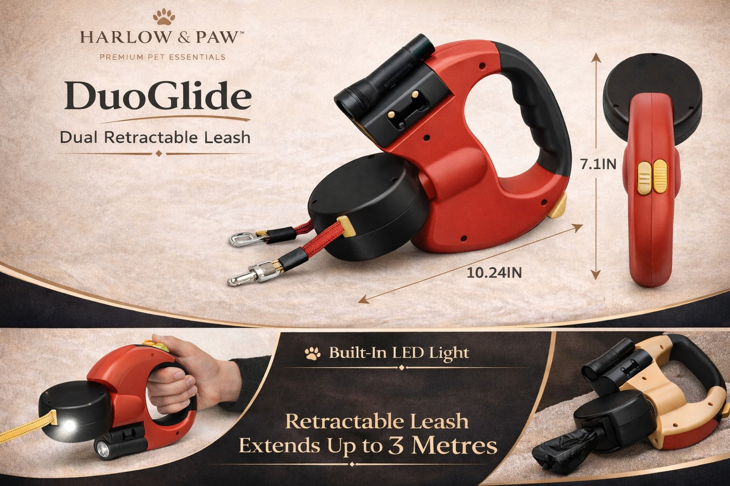 Harlow & Paw™ DuoGlide Leash